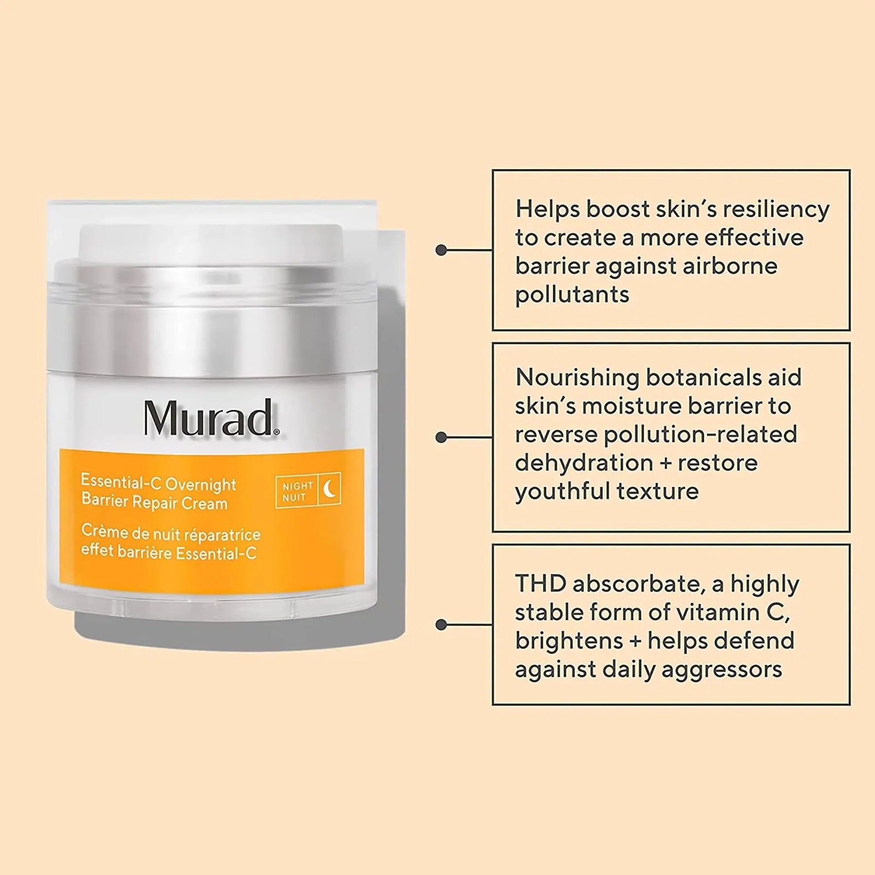 Essential-C Overnight Barrier Repair Cream 50ml.