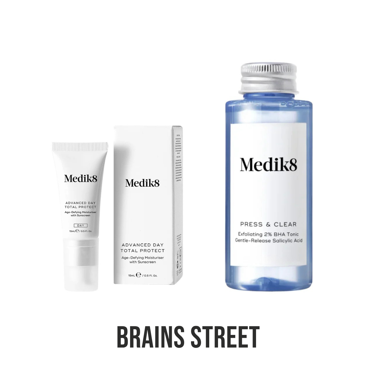 Free Gift With Purchase - Medik8 Press & Clear 30ml & Advanced Day Total Protect 15ml