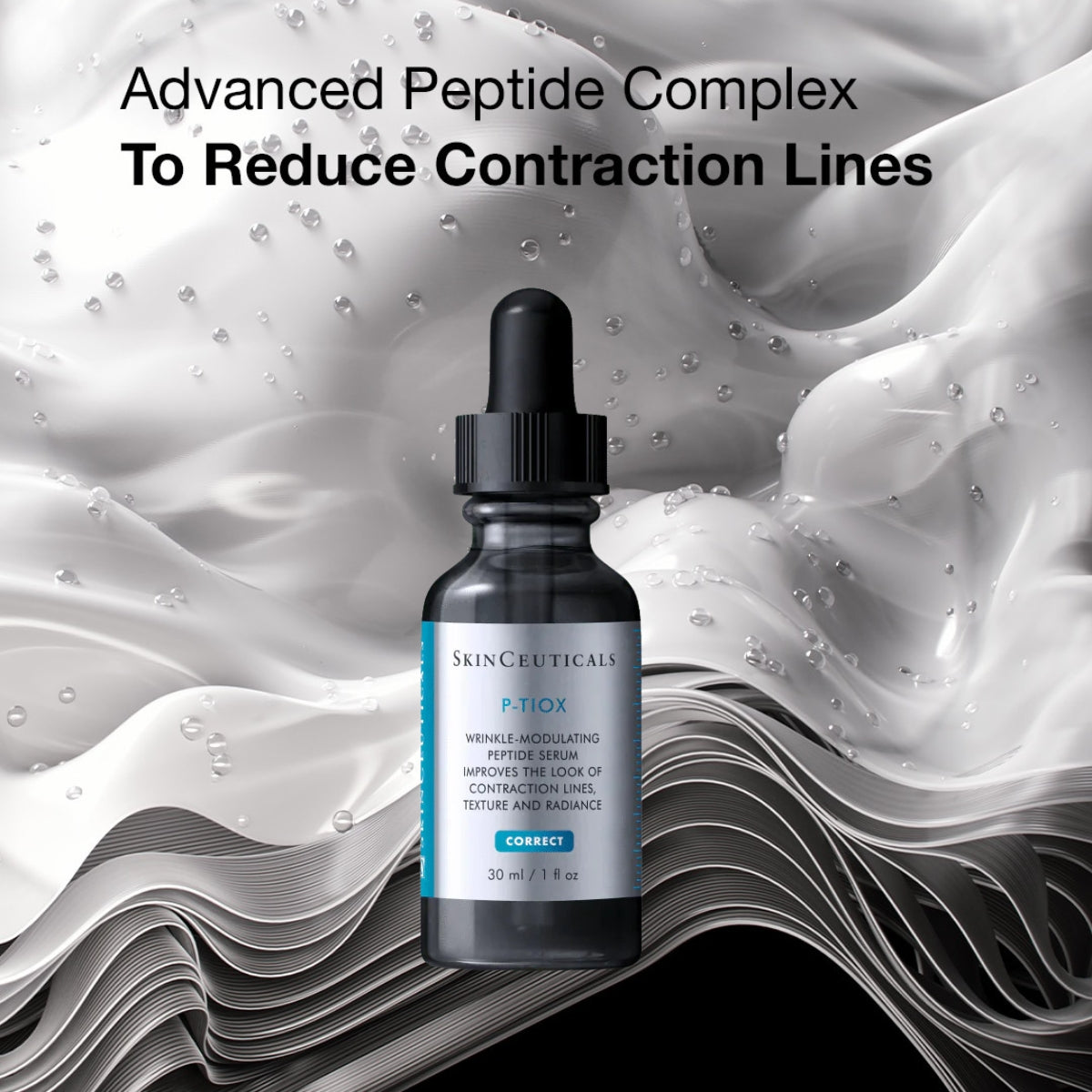 P-TIOX Peptide Serum 30ml - Firming Peptide Serum for Visible Wrinkle Reduction